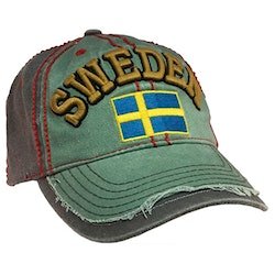 Keps, Sweden, blå/grön