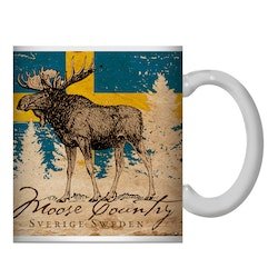 Mugg med Älg, flagga