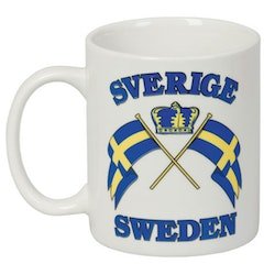 Mugg: Sweden, flaggor