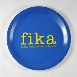 Glasunderlägg kant, Make time Fika, Ø 10 cm