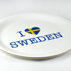 Glasunderlägg kant, I love Sweden