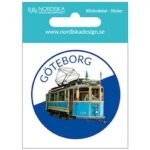 Decal round Gothenburg tram 5,5cm