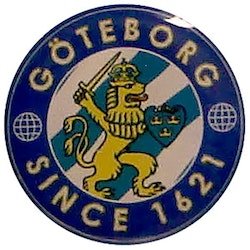 Pin, Göteborgs vapen rund 19 mm