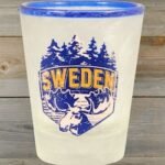 Shotsglas is motiv, älg