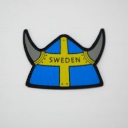 Tygmärke vikingahjälm