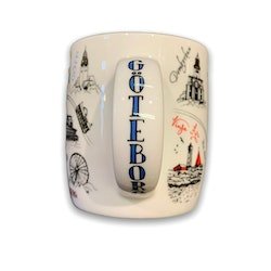 Mugg Göteborg teckningar, 37cl