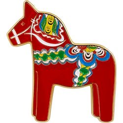 Magnet Dalahäst i metal, 5cm