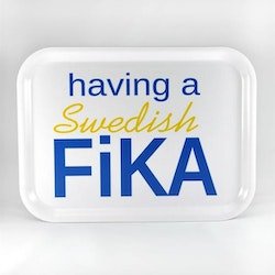 Tray having a Swedish FIKA, 20x27cm