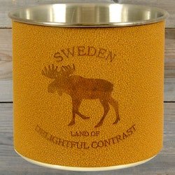 Mugg: Metal/Läder, Sweden Älg