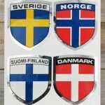 Dekal 4st Nordiska Länders flagga