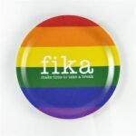 Glasunderlägg kant, Fika Pride