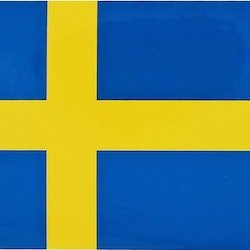 Dekal Sverigeflagga 7 x 11 cm