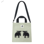 Canvas bag recycled fabric, green