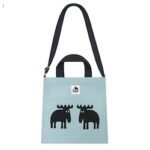 Canvas bag recycled fabric, blue