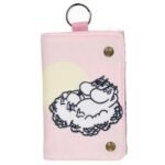 Plånbok: Moomintroll uppe i molnen, rosa