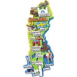 Magnet, Sverige karta