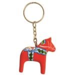 Nyckelring, Dalahäst 3D, trä