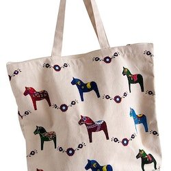 Väska natur Dalahäst