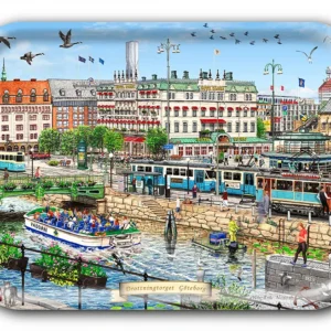 Bricka Göteborg Drottningtorget 27 x 20 cm