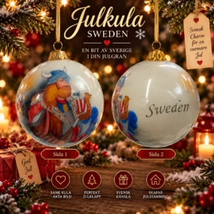 Julkula med vikingmotiv och svensk design