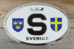 Bildekal Sverige Flagga/Tre kronor