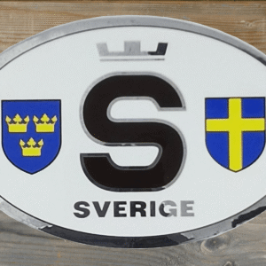 Bildekal Sverige Flagga/Tre kronor