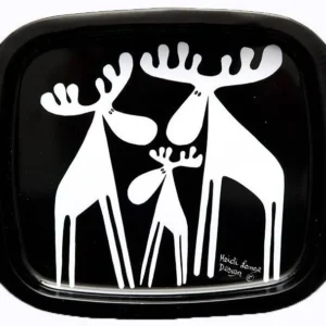 Bricka liten tre älgar