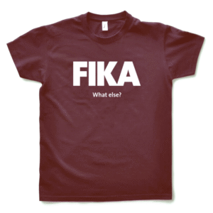 Burgundy T-shirt Man – Fika design