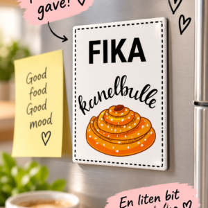 Cinnamon bun magnet