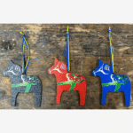 DALA PFERD W.BAND H.7CM B.DEKORATION