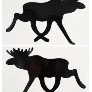 Dekal Älgsiluett stor dubbel