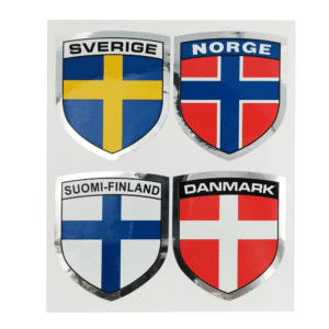 Decal Nordic Countries Flag 4pcs