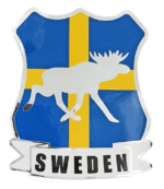 Decal Sweden Moose Flag
