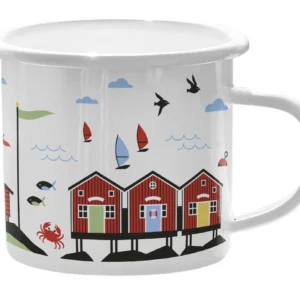 Emaljmugg motiv Summer house