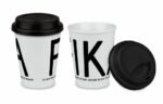 FIKA Mugg “To Go” svart text
