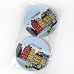 Glasunderlägg 1 stk, Gamla Stan, färgtryck
