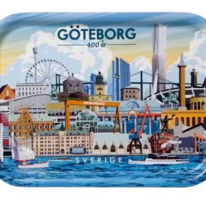 Göteborg 400 år Bricka 27x20 cm