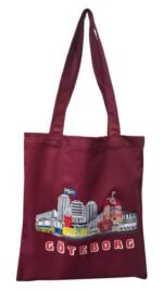 Gothenburg tote bag maroon