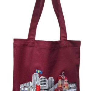 Gothenburg tote bag maroon
