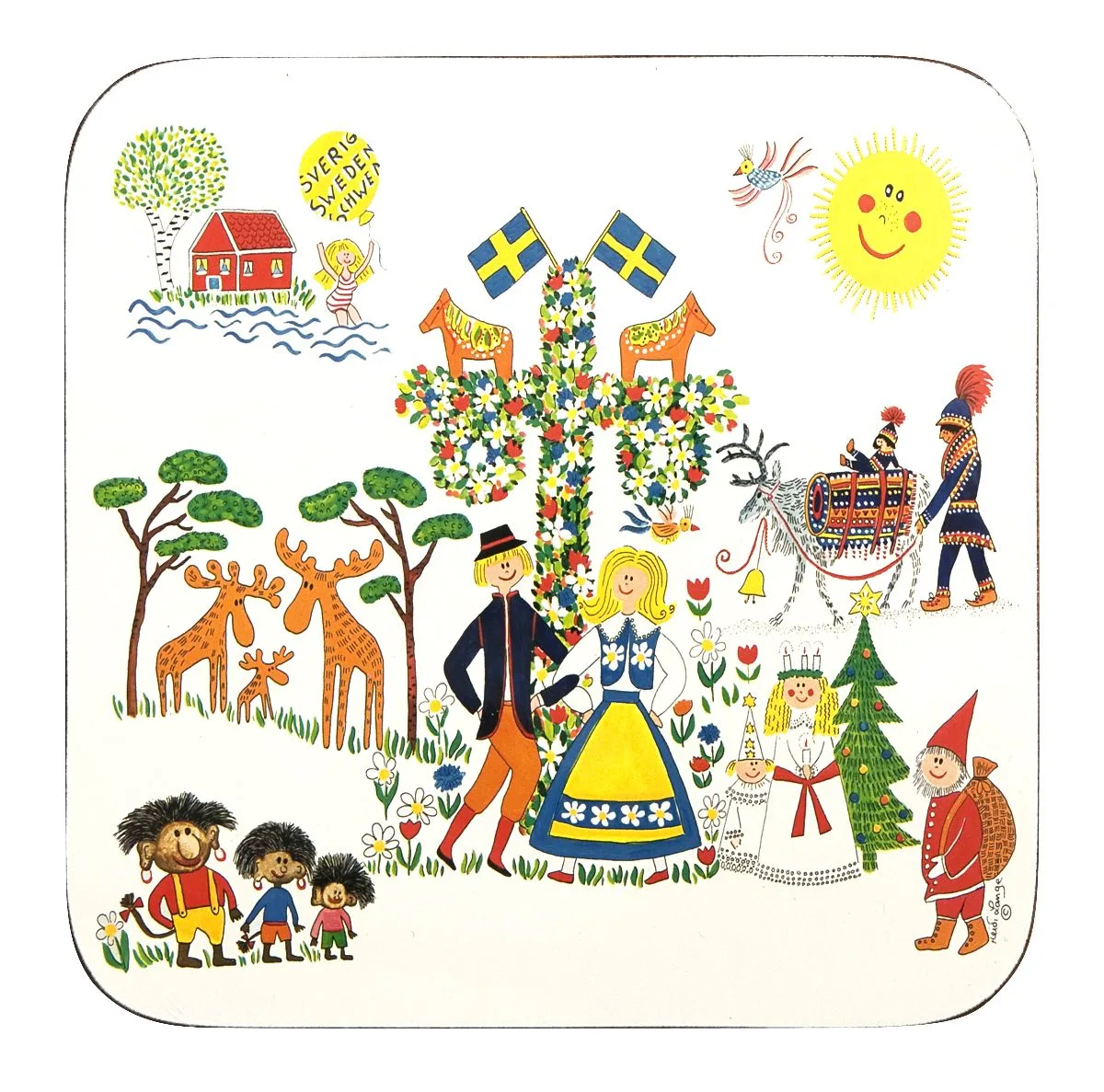 Grytunderlägg Midsommar