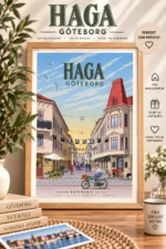 Somrigt motiv från Haga i Göteborg.