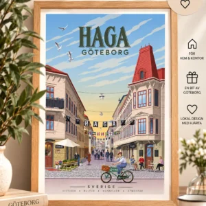Somrigt motiv från Haga i Göteborg.