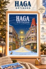 Vintermotiv från Haga i Göteborg.