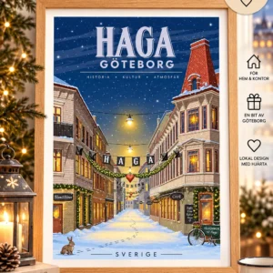 Vintermotiv från Haga i Göteborg.