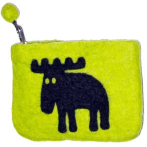 Handtovd ullbörs 100% ull, lime