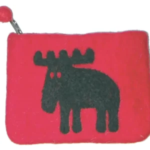 Handtovd ullbörs 100% ull, röd