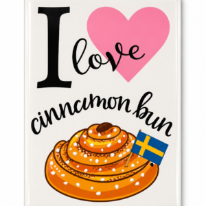 I Love Swedish Cinnamon Bun