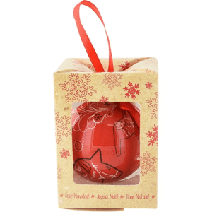 JULGRANSKULA I FÖRP. KURBITS, RÖD, D-HÄST SWEDEN 75MM