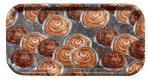 Kanelbulle, bricka