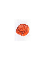 Klistermärke - Kanelbulle